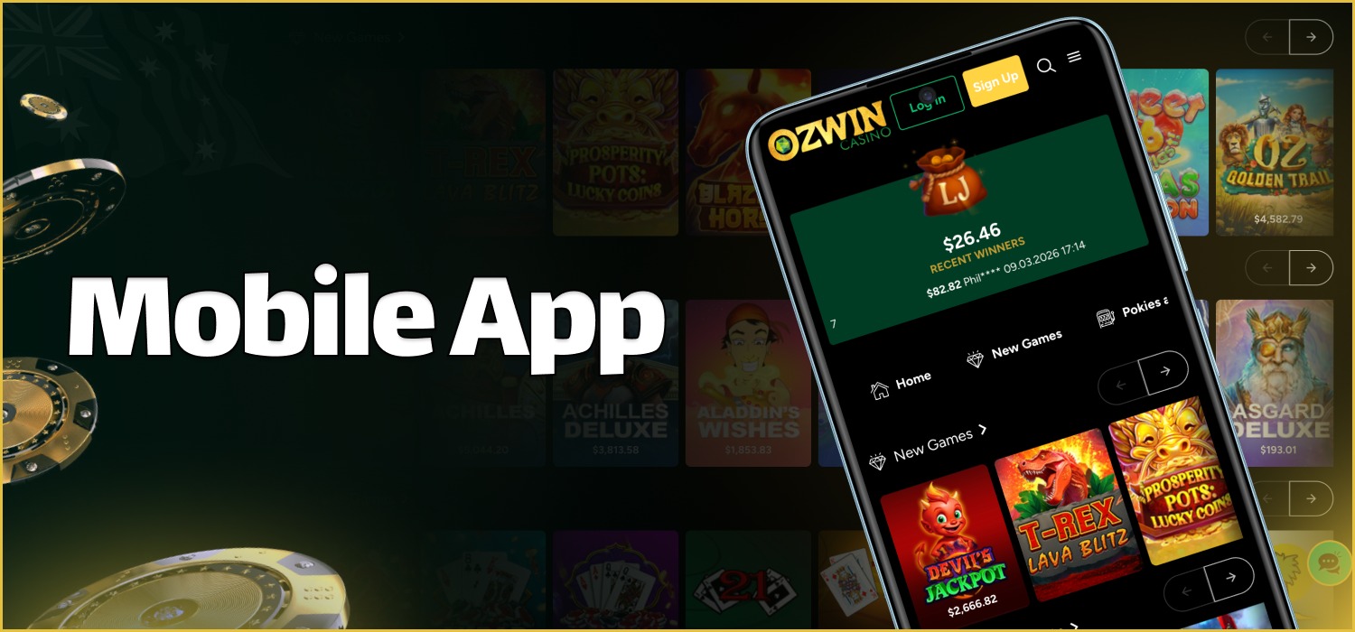 mobile ozwin casino application
